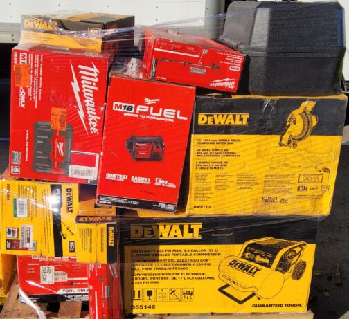 Mixed DeWalt & Milwaukee Tool Truckload