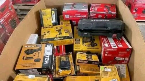 Mixed DeWalt & Milwaukee Tool Box