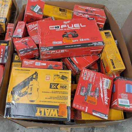 Mixed DeWalt & Milwaukee Tool Box